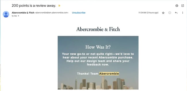 testimonial request email incentive